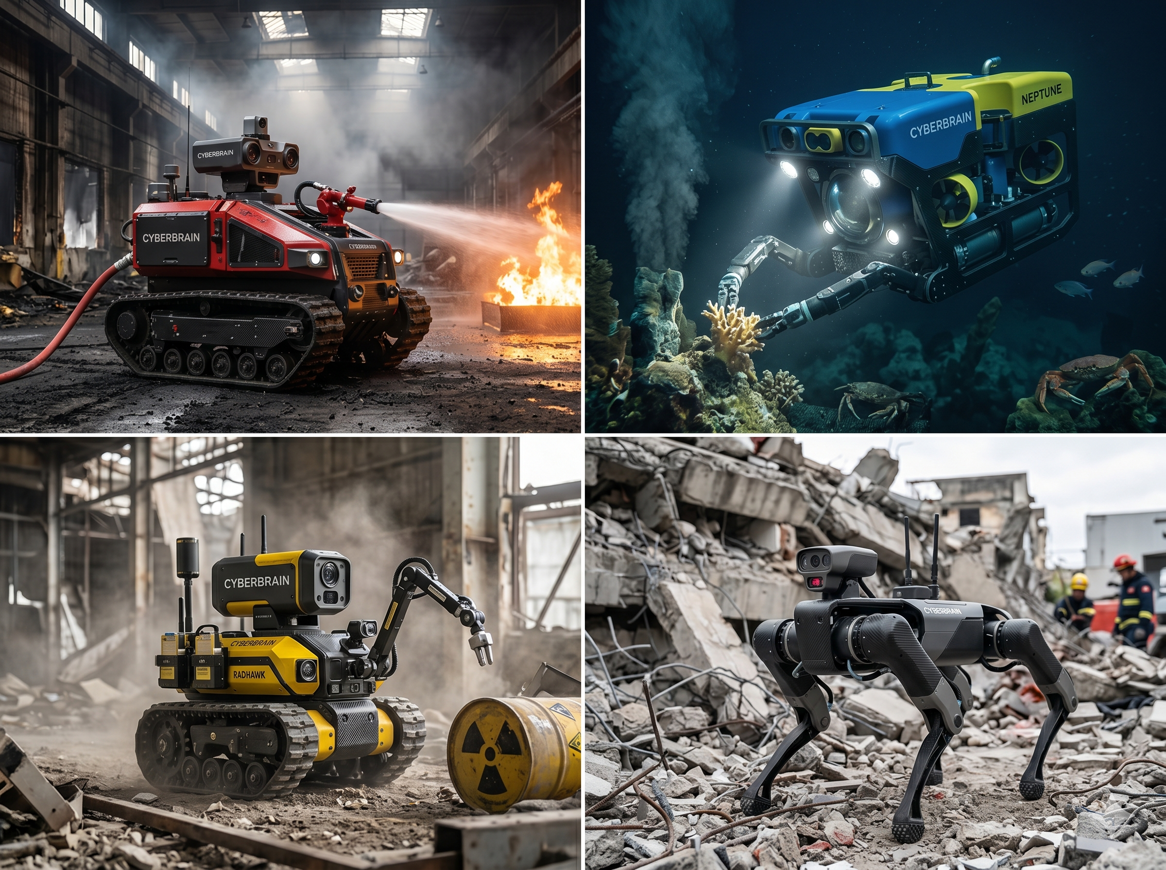 Special-purpose robots for industrial and hazardous settings